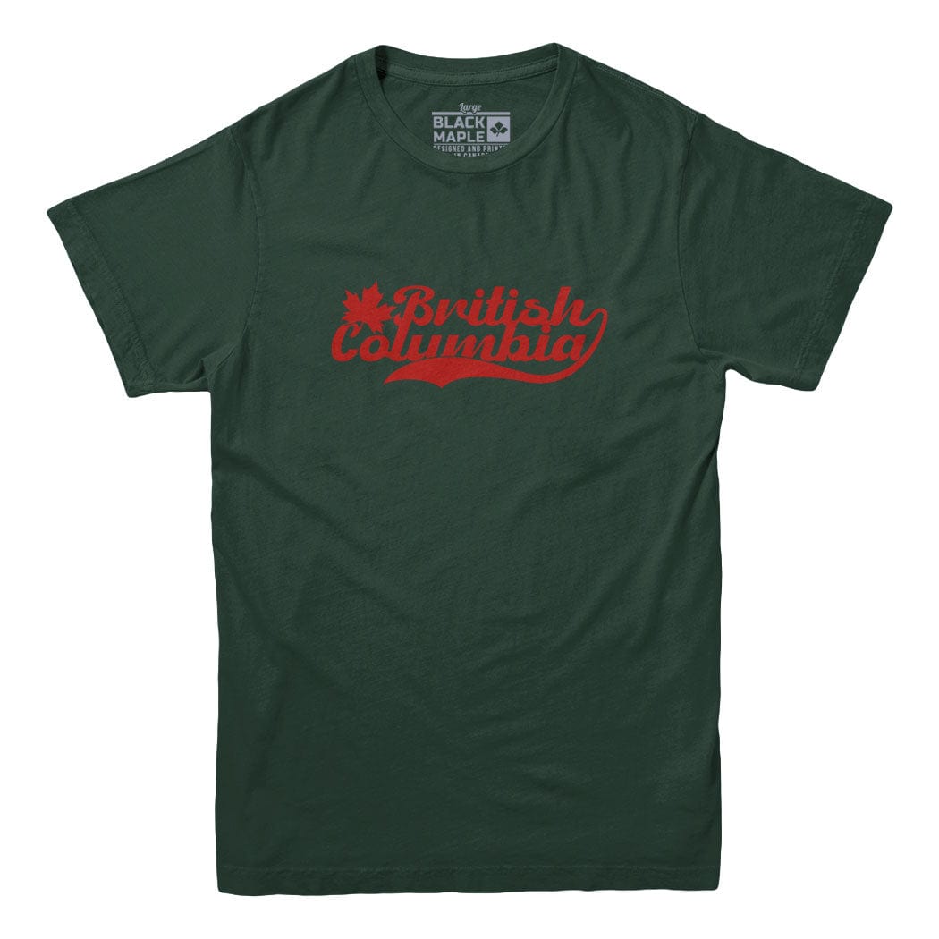 British Columbia Retro Baseball Logo T-shirt