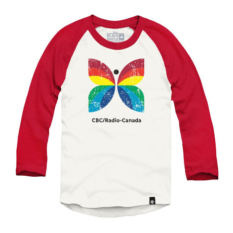 CBC Retro Butterfly Logo Raglan