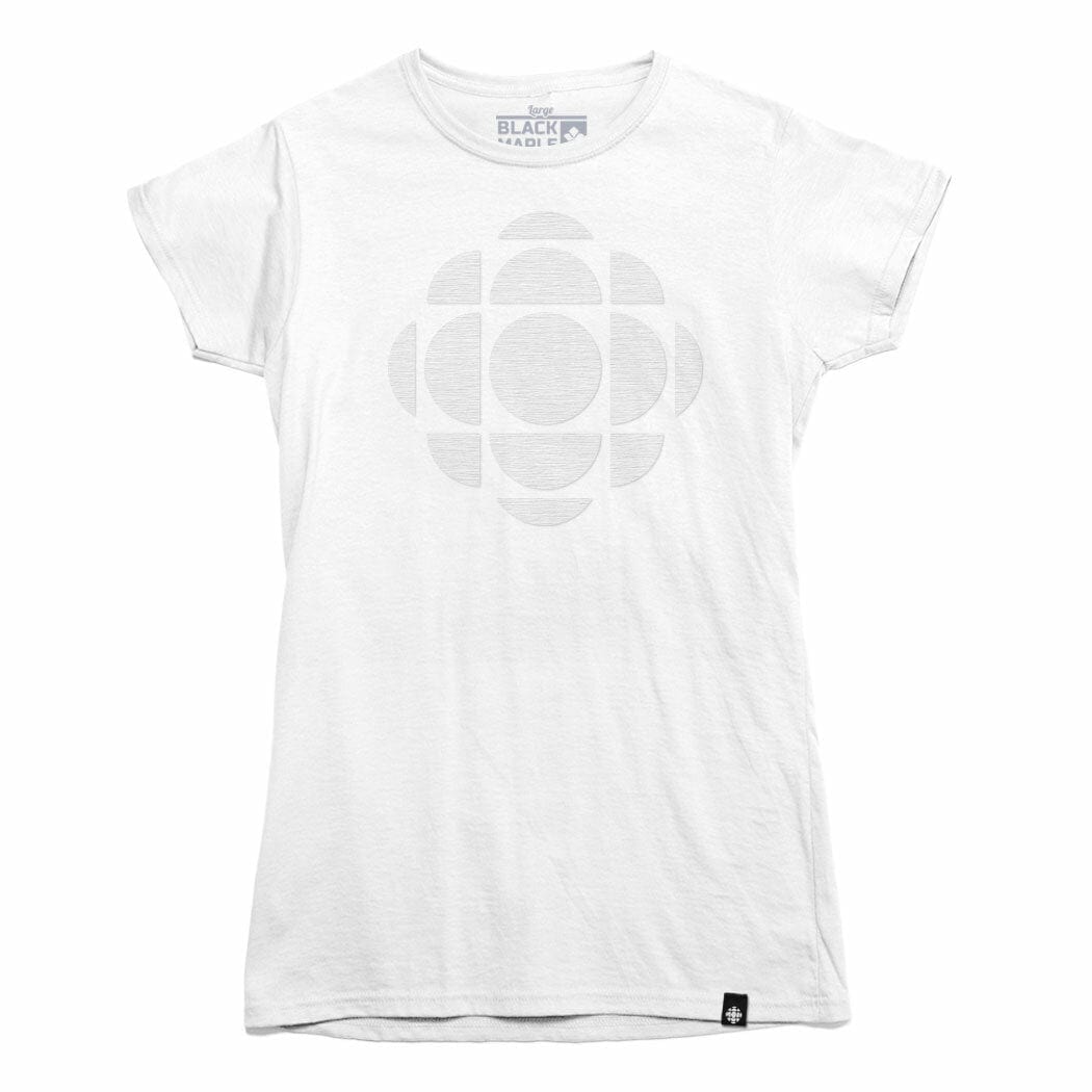 CBC Gem Logo Tone on Tone Womens T-shirt white
