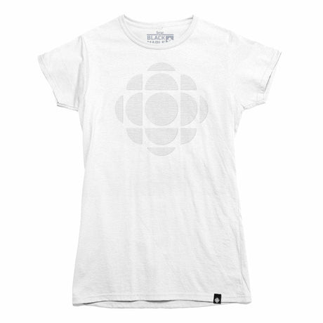 CBC Gem Logo Tone on Tone Womens T-shirt white