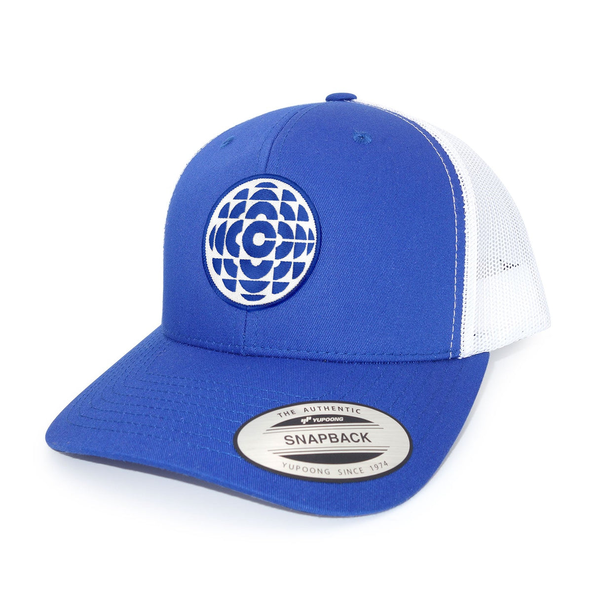 CBC Blue Gem Logo Royal Blue and White Trucker Cap