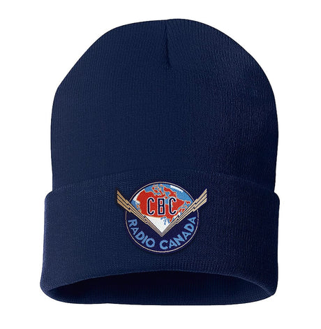 CBC Lightning Bolt Logo Navy Blue Cuff Tuque