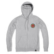 CBC Exploding Pizza Logo Zip Hoodie Athletic Heather