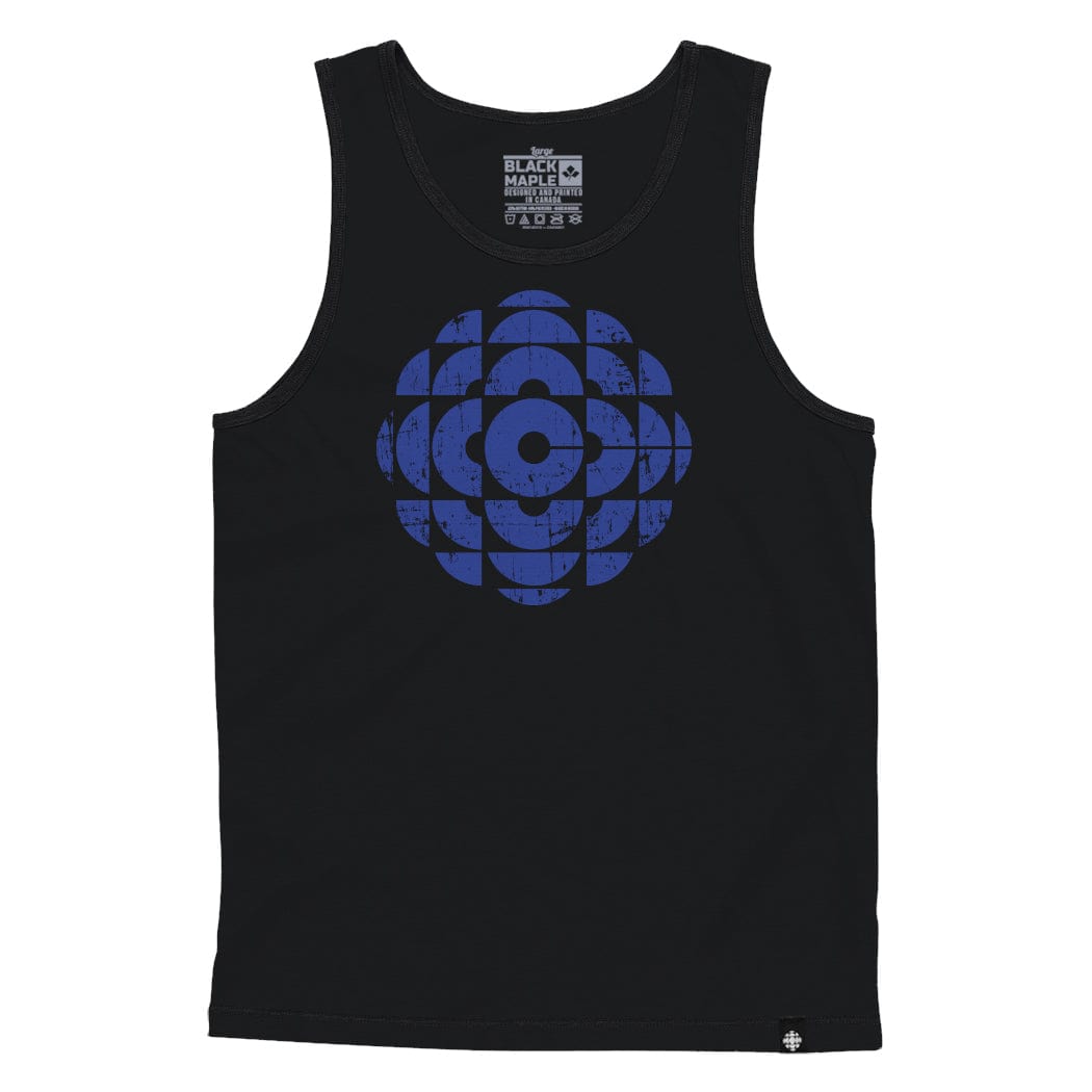 Vintage CBC Blue Logo Black Mens Tank Top