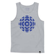 Vintage CBC Blue Logo Grey Mens Tank Top