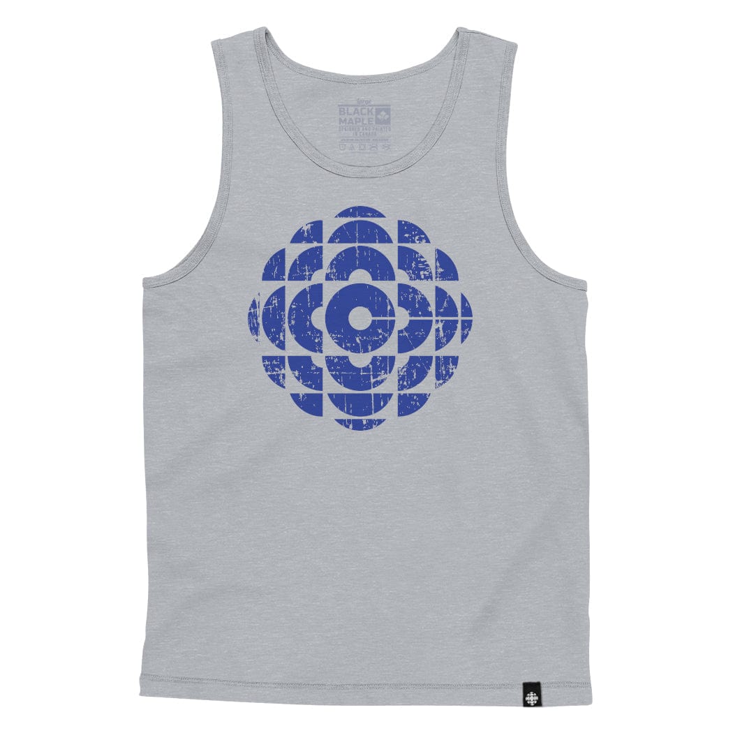 Vintage CBC Blue Logo Grey Mens Tank Top