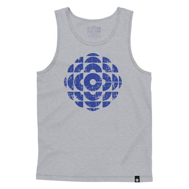 Vintage CBC Blue Logo Grey Mens Tank Top