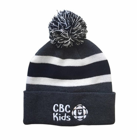 CBC Kids Text Logo Pom Pom Tuque