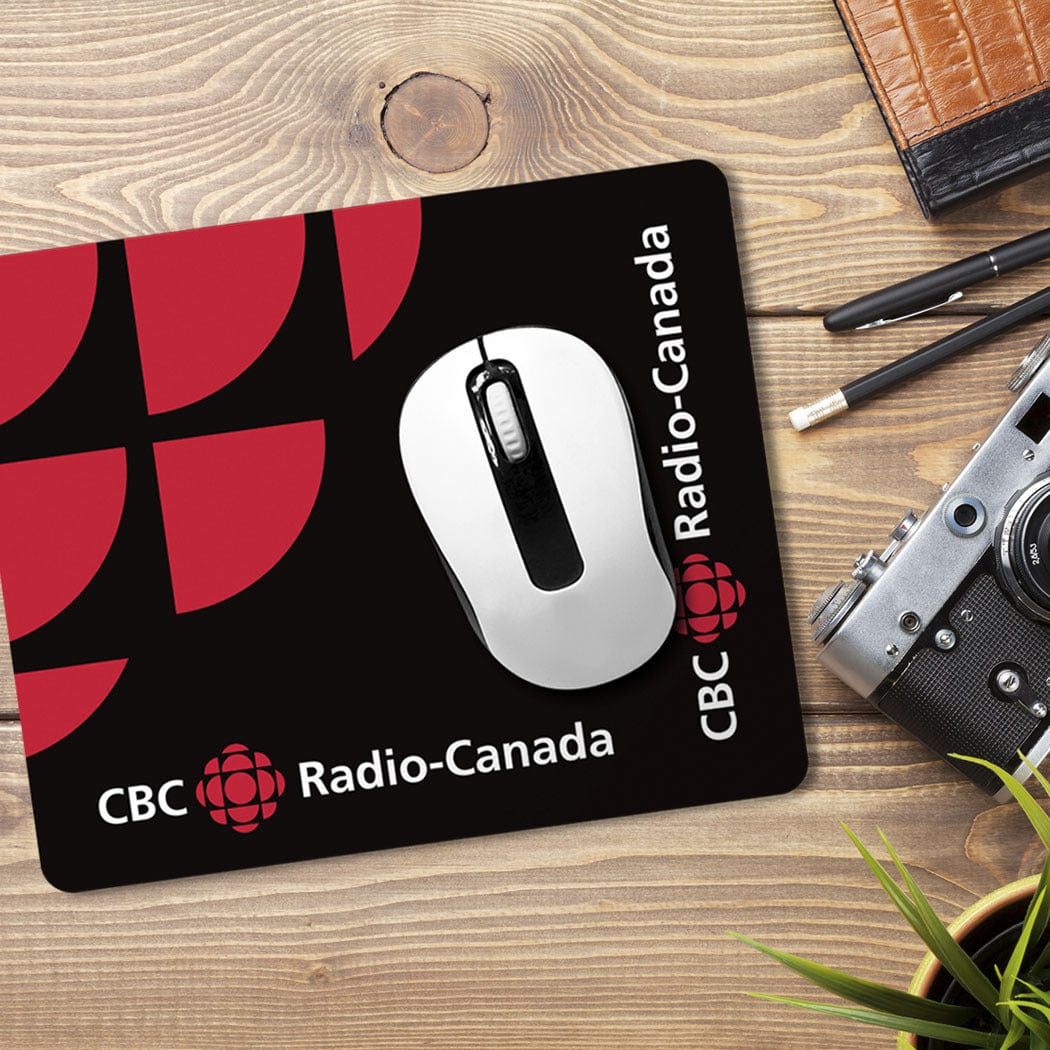 CBC Radio-Canada Black Mouse Pad