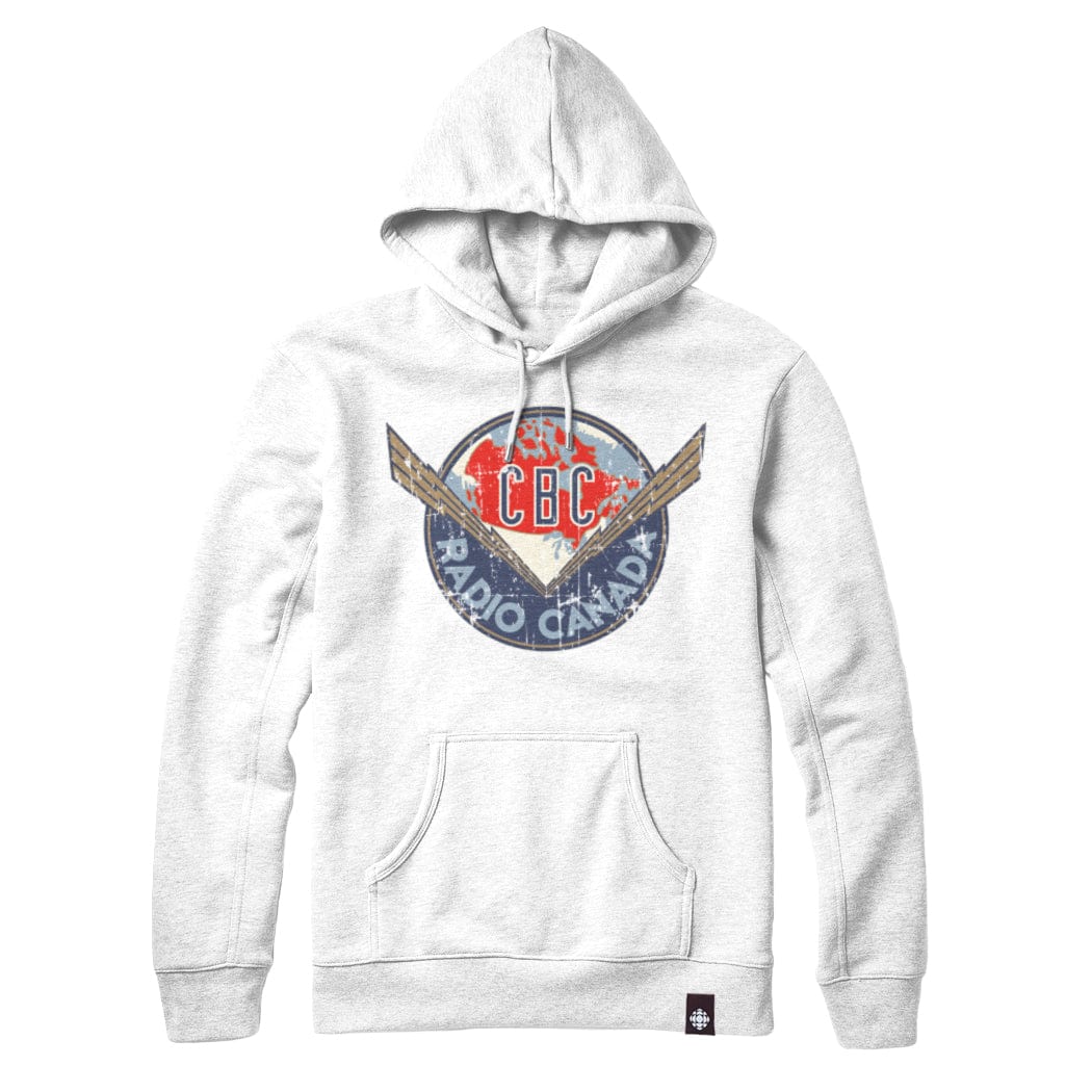 CBC Textured Logo 1940-58 Pullover Hoodie White