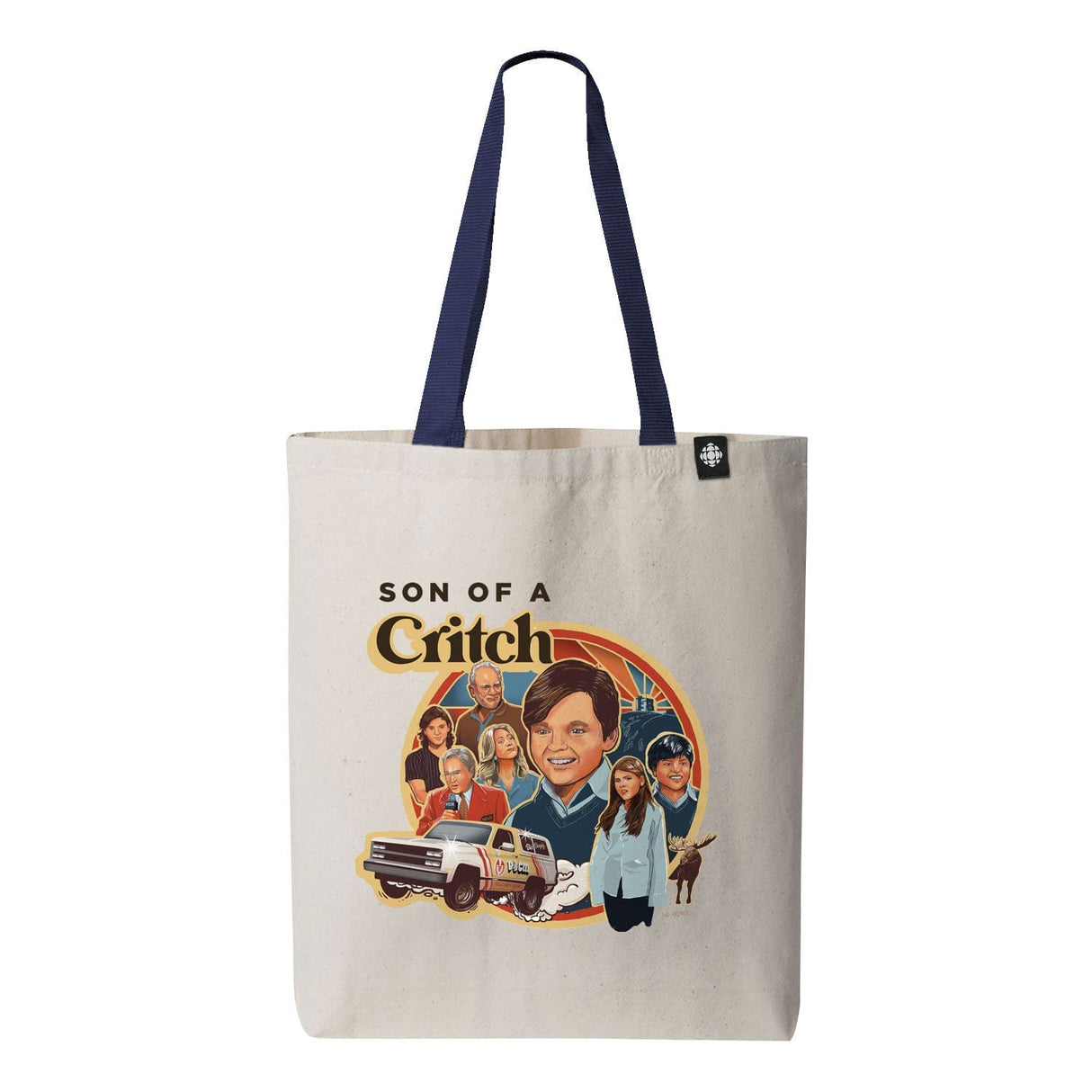 CBCs Son Of a Critch Graphic Canvas Tote Coloured Handle