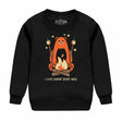 I Like Camping Beary Much Kids Crewneck Sweatshirt