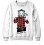 Lumberjack Bear with Beer Crewneck Sweatshirt - White
