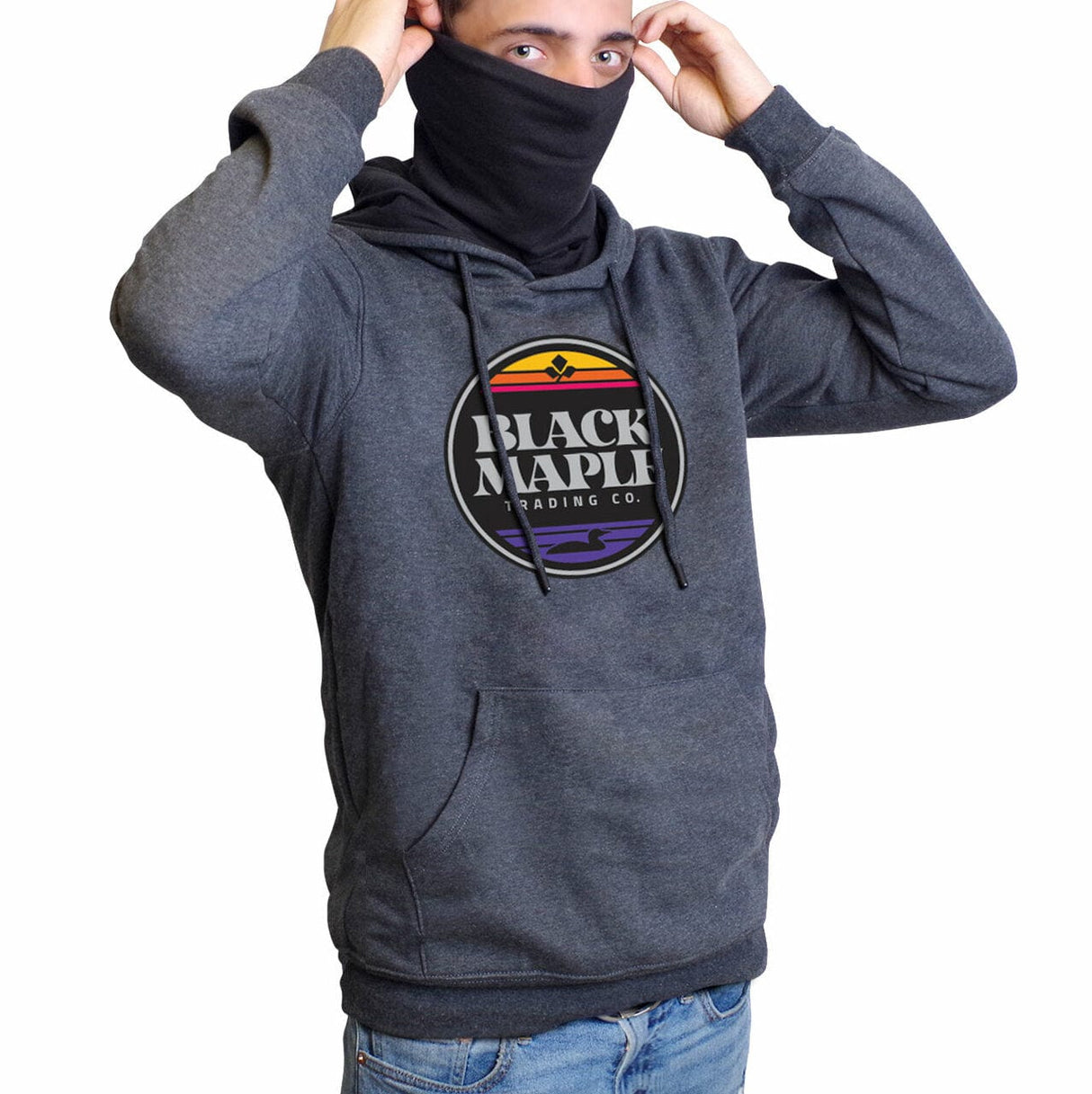 Circle Sunset BMT Logo SOE Hoodie - Dark Grey
