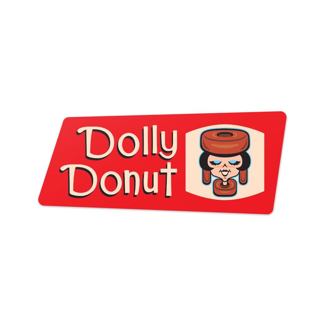 Dolly Donut Vinyl Sticker Black Maple Trading Co.