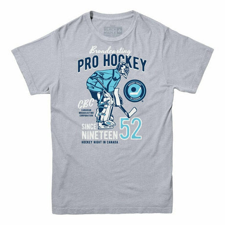Hockey Night In Canada Broadcasting Pro Hockey Men's T-shirt Grey