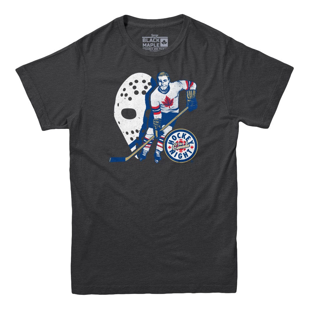 Hockey Night In Canada Hockey Player and Mask T-shirt