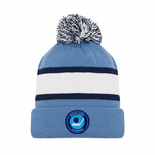 Retro Hockey Night In Canada Light Blue Toque Hat