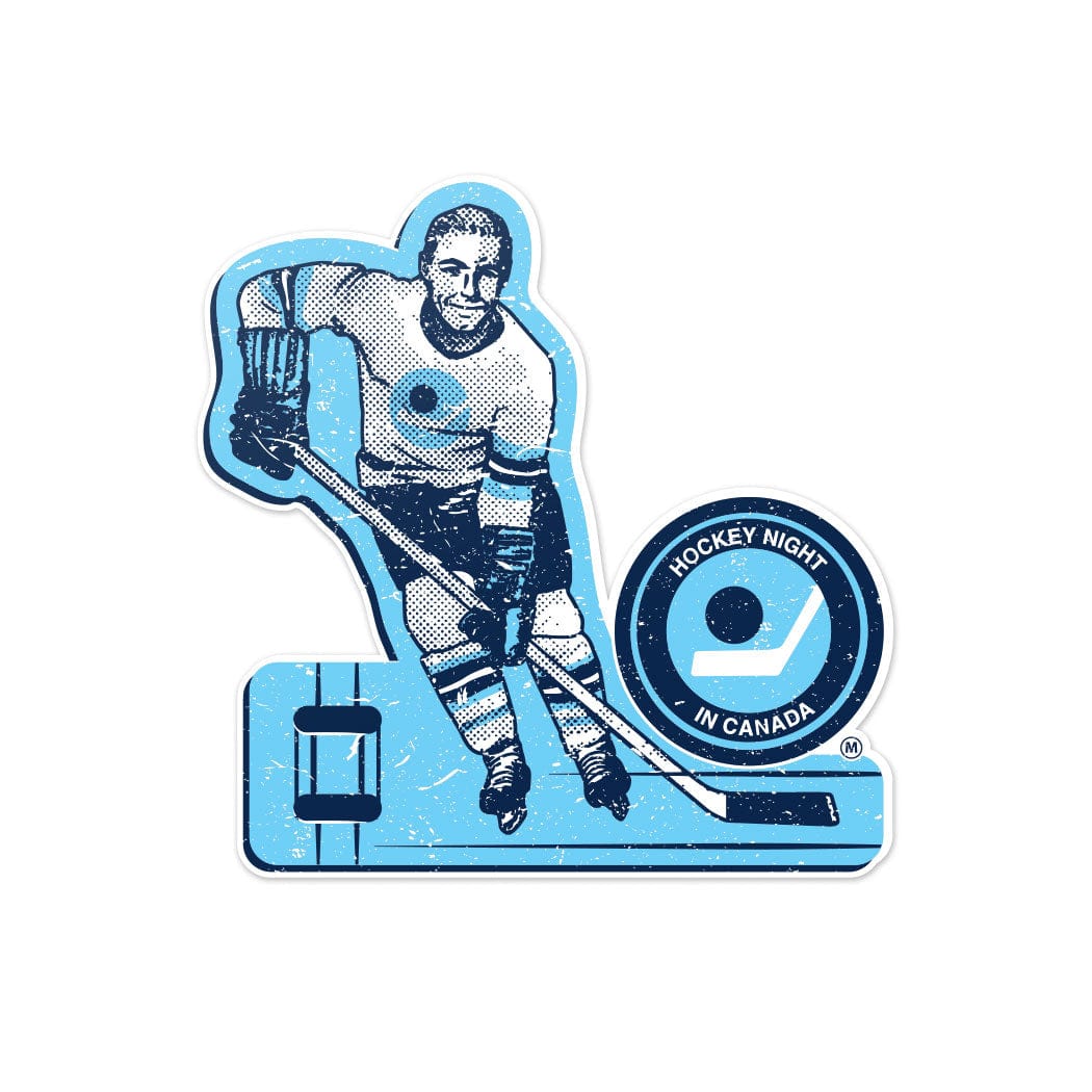 HNIC Vintage Table Hockey Player Vinyl Sticker