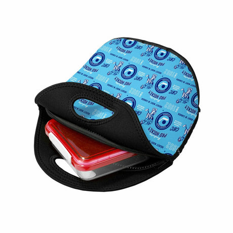 Hockey Night in Canada Broadcasting Pattern Lunch Bag - open