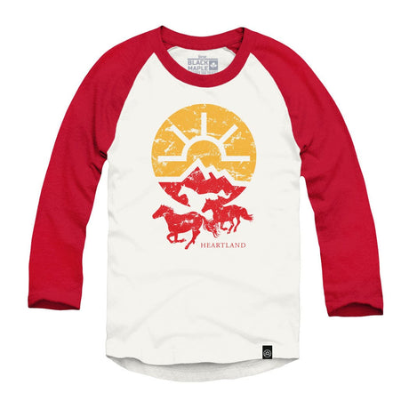 Heartland Running Horses Raglan