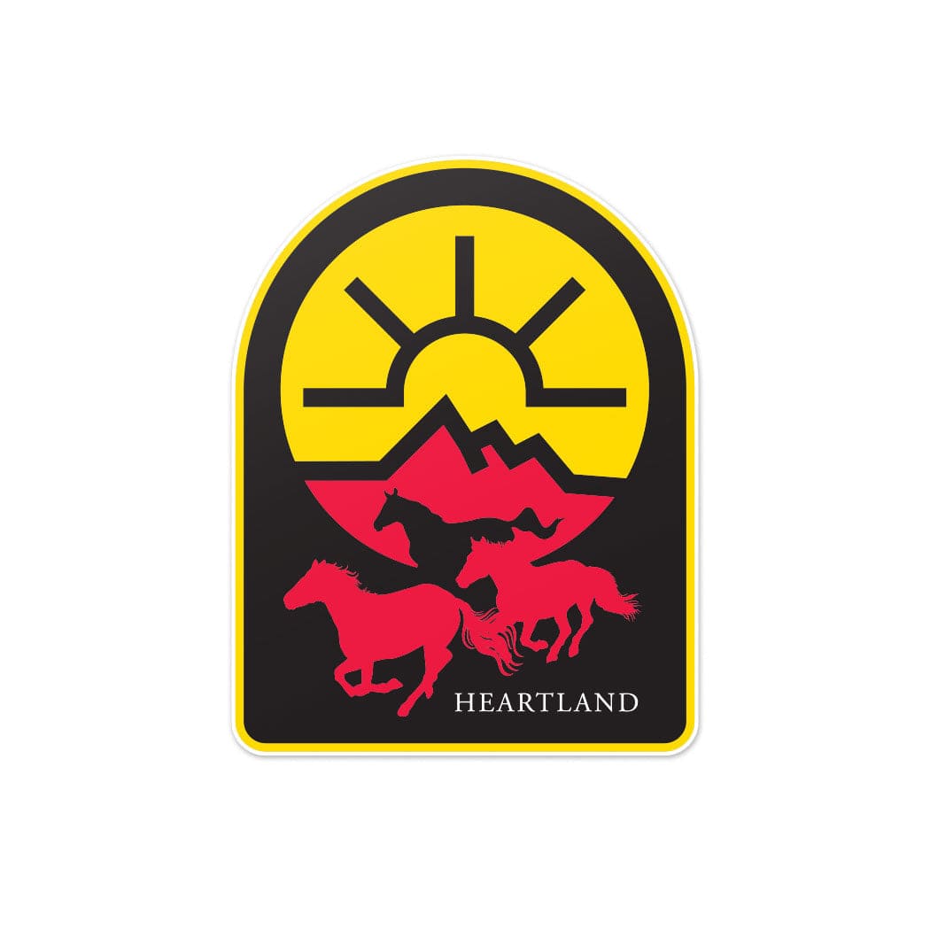 Heartland Running Horses Vinyl Sticker