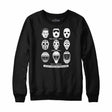 Hockey Goalie Mask Evolution Crewneck Sweatshirt Black