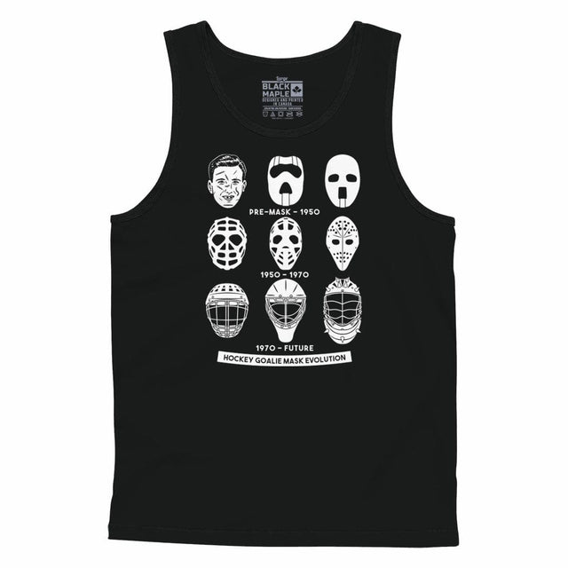Hockey Goalie Mask Evolution Men's Tank Top Black