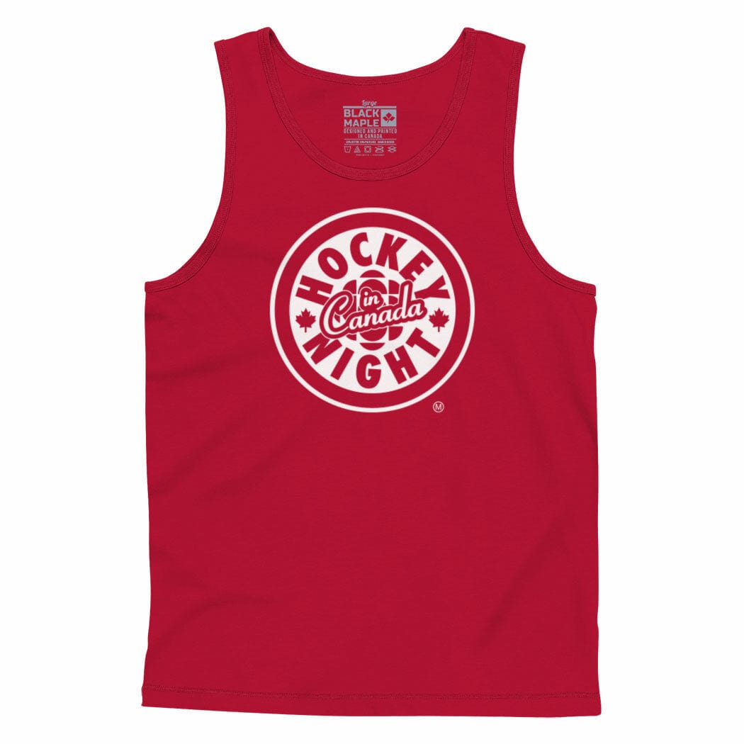 Hockey Night In Canada White Logo Men's Tanktop Red