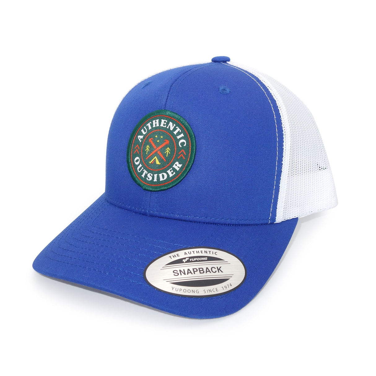 Authentic Outsider Royal Blue and White Trucker Cap