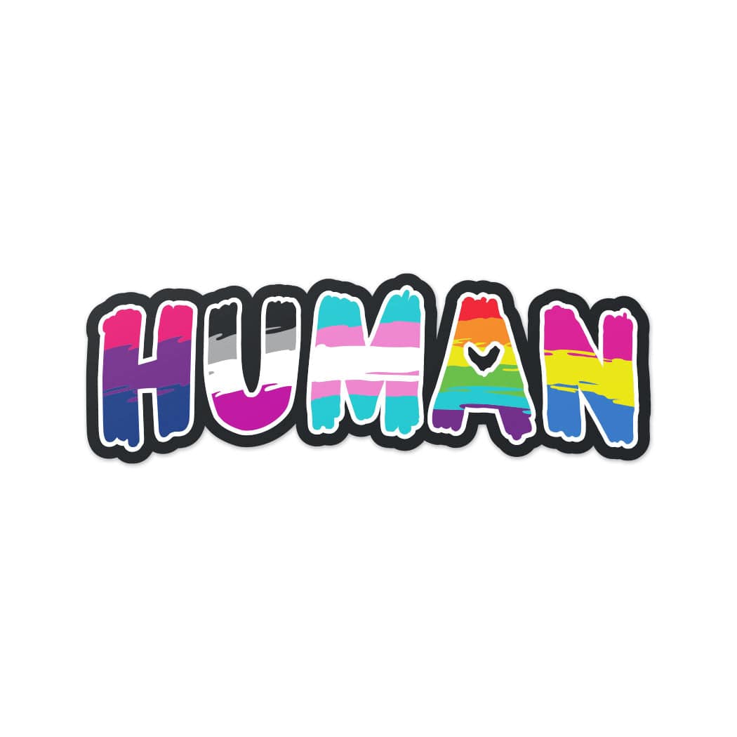 HUMAN LGBTQ Sticker