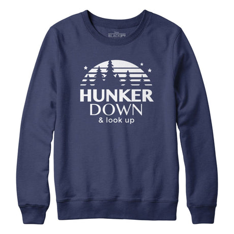 Hunker Down Navy Crewneck Sweatshirt