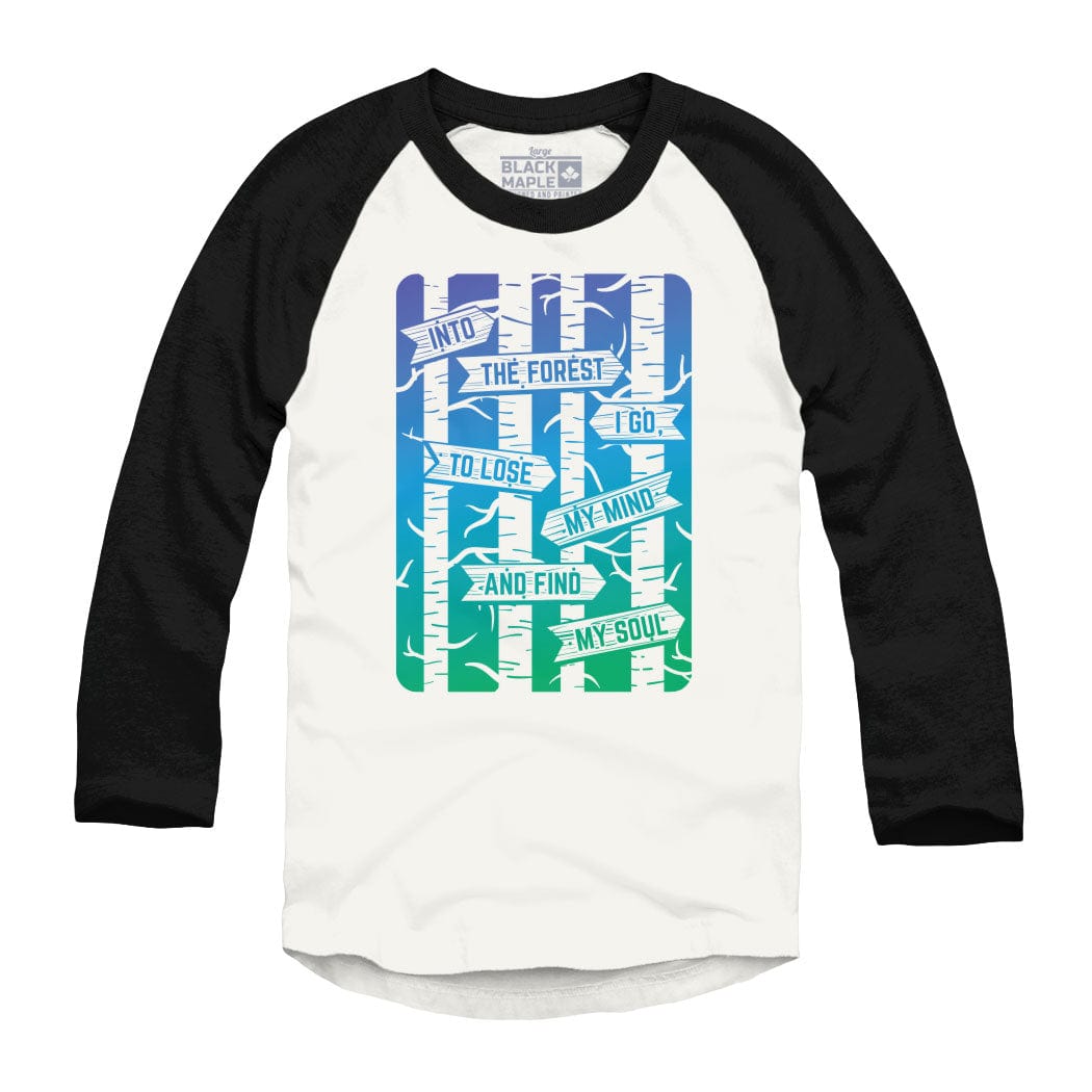 Into The Forest I Go Raglan Baseball Shirt