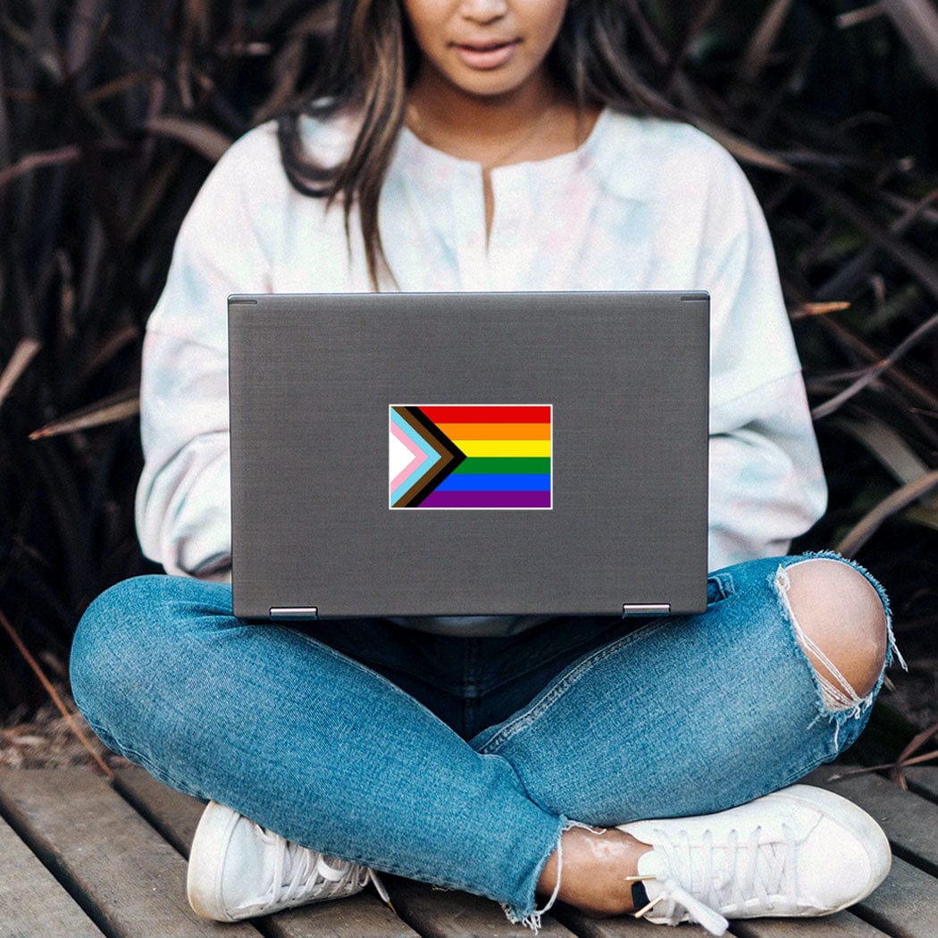LGBTQ+ Progress Pride Flag Sticker