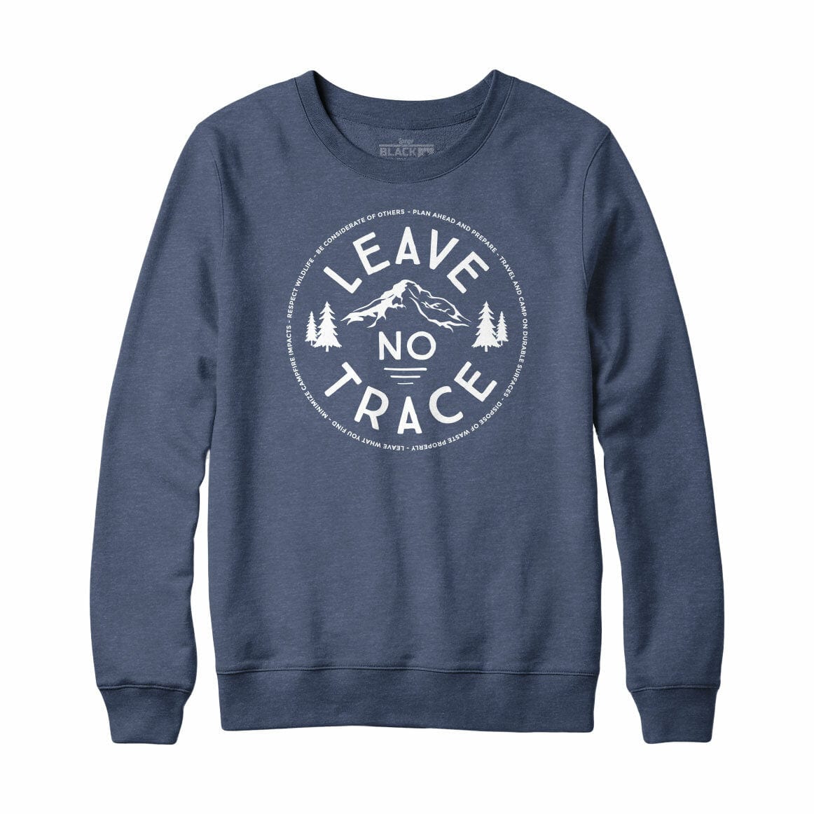 Leave No Trace Crewneck Sweatshirt Navy Heather