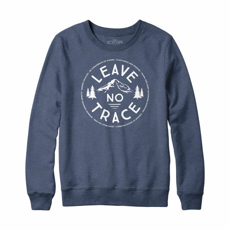 Leave No Trace Crewneck Sweatshirt Navy Heather