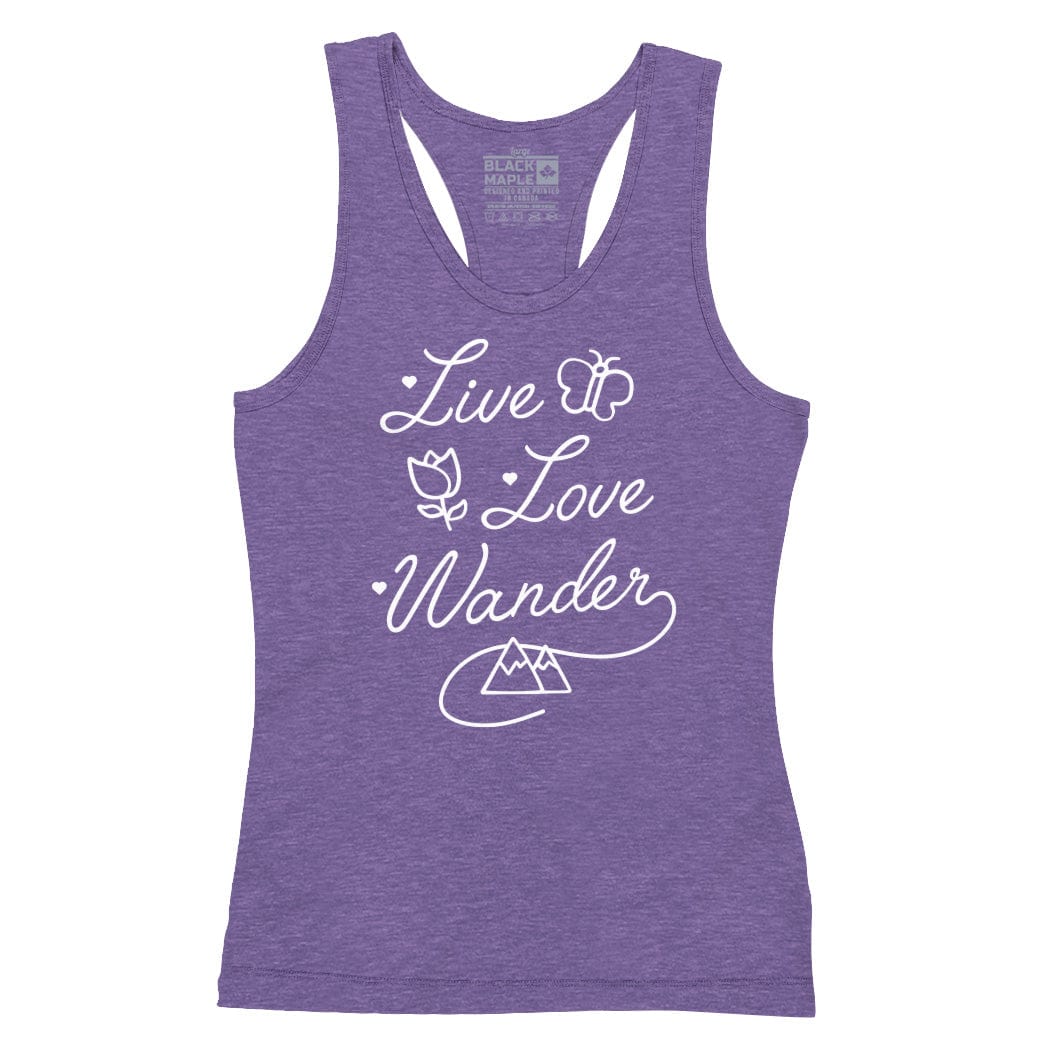 Live Love Wander Womens Tanktop