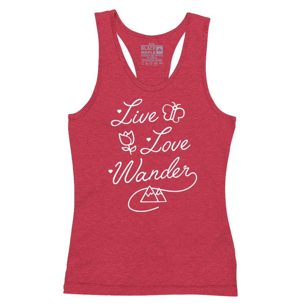Live Love Wander Womens Tanktop