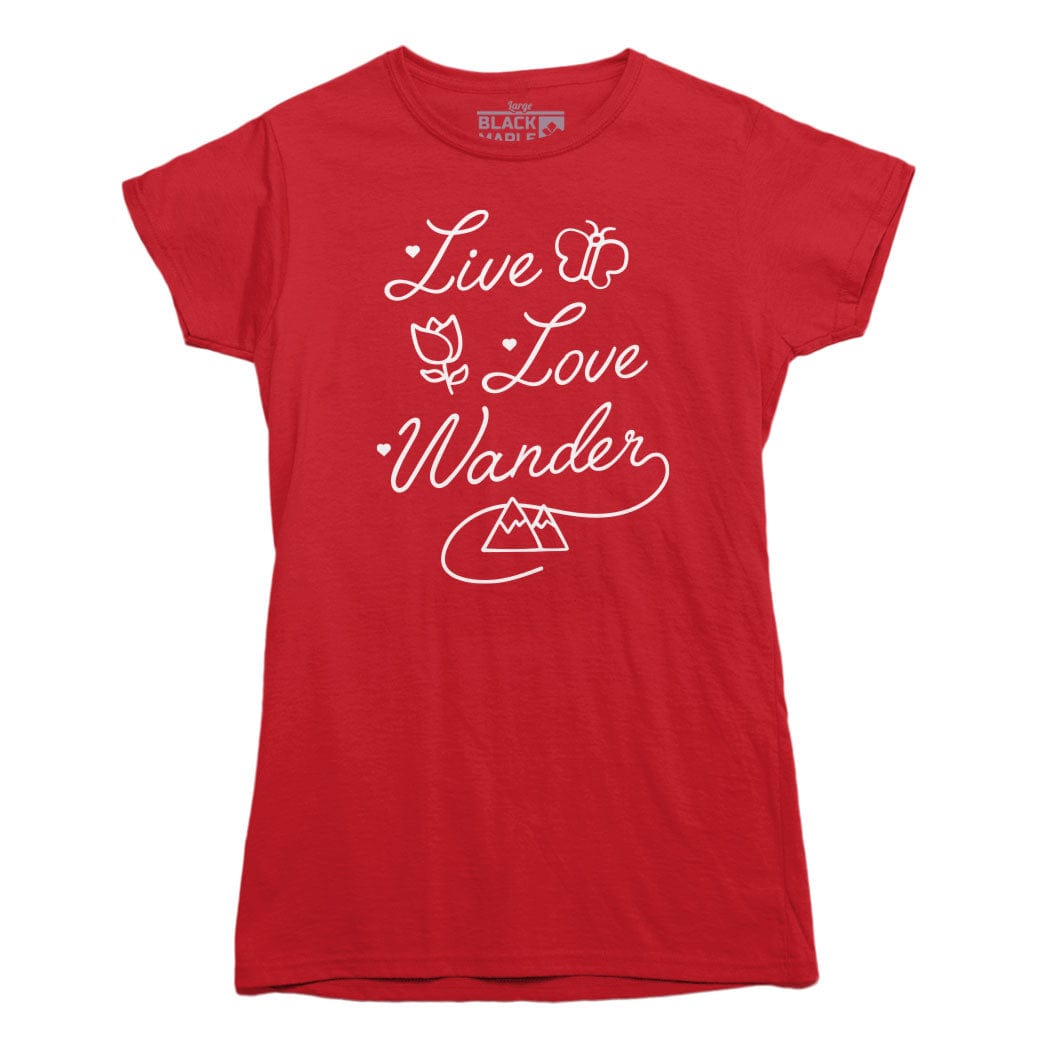 Live Love Wander Womens T-shirt