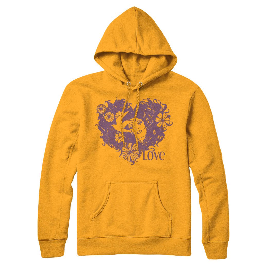 Love Hippie Hair Sweatshirt and Hoodie