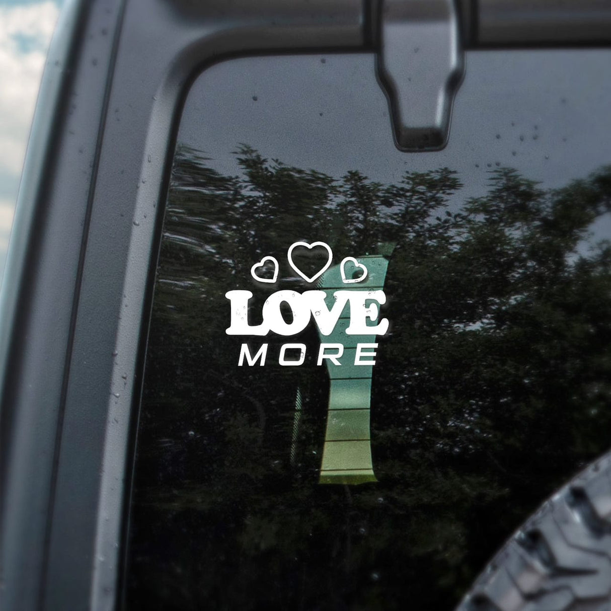 Love More Car Decal