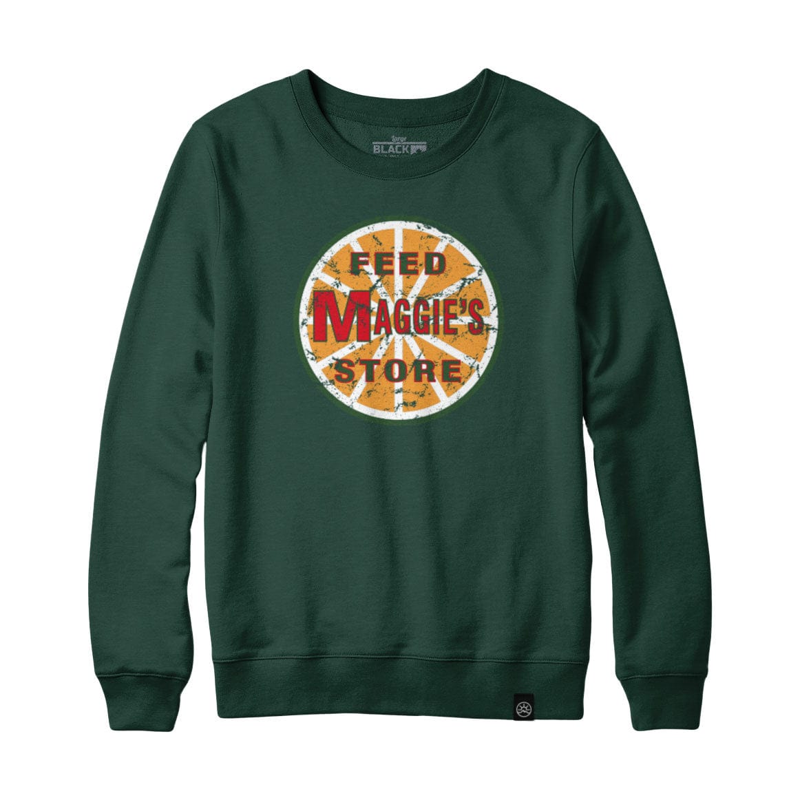 Maggies Feed Store Distressed Logo Sweatshirt and Hoodie
