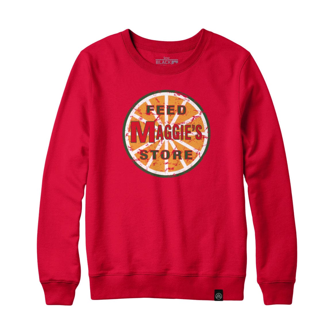 Maggies Feed Store Distressed Logo Sweatshirt and Hoodie