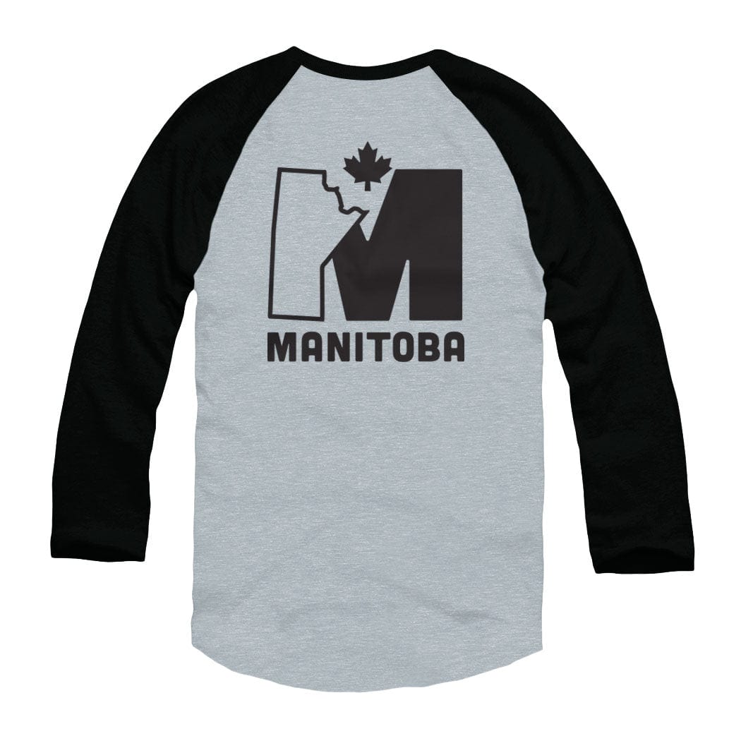 Manitoba M Logo Raglan Baseball Shirt