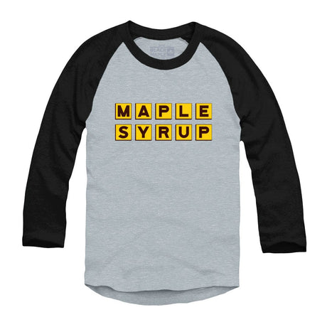 Maple Syrup Diner Logo Raglan Baseball Shirt