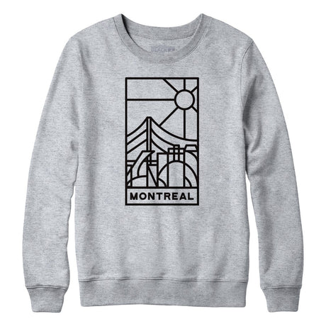 Montreal Stained Glass Dark Print Sweatshirt Hoodie