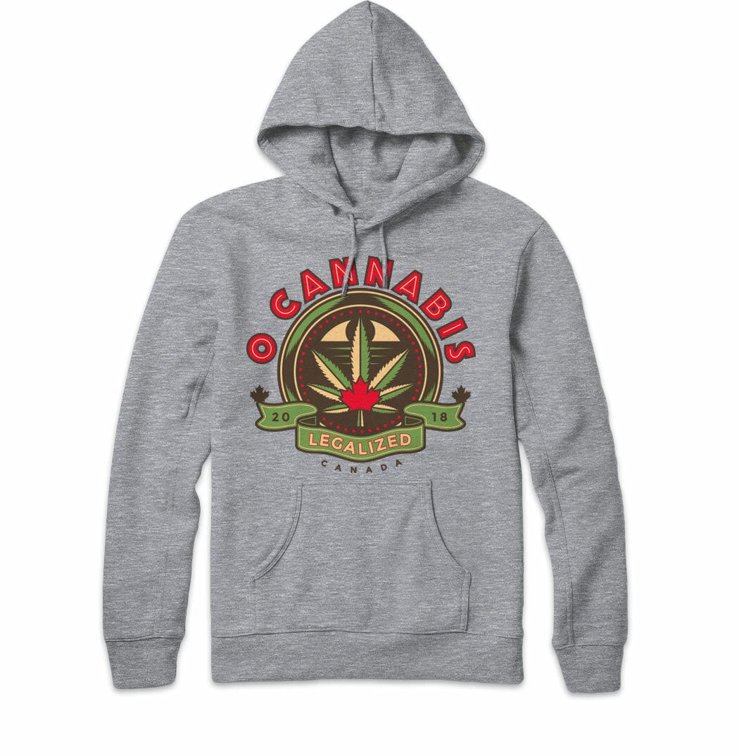 O Cannabis Legalized 2018 Athletic Gray Hoody