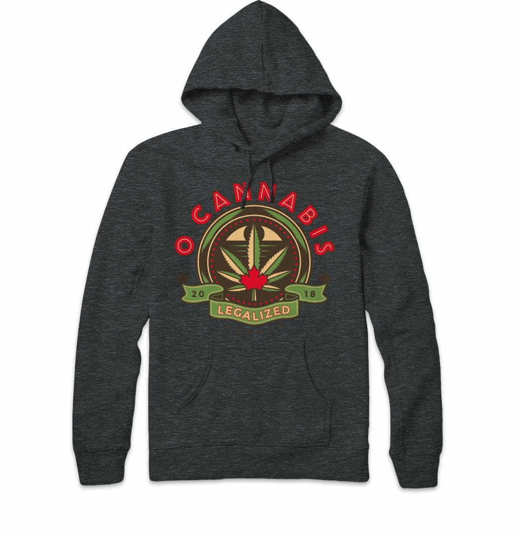 O Cannabis Legalized 2018 Charcoal Heather Hoody