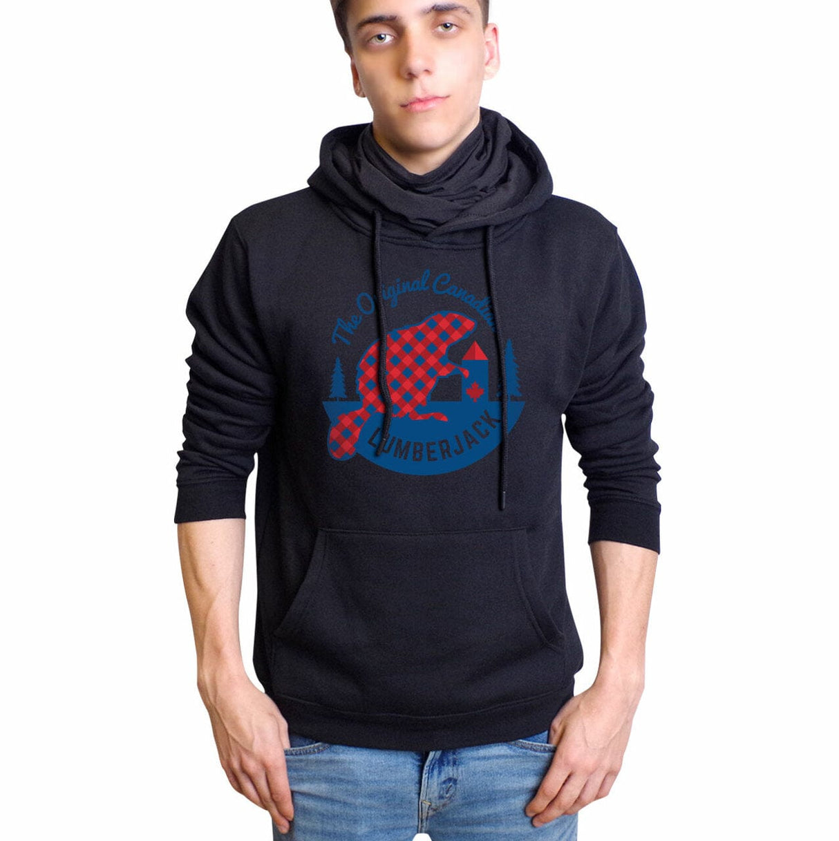 Original Lumberjack SOE Hoodie with mask black