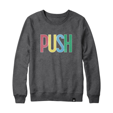 PUSH Colourful Logo Sweatshirt and Hoodie